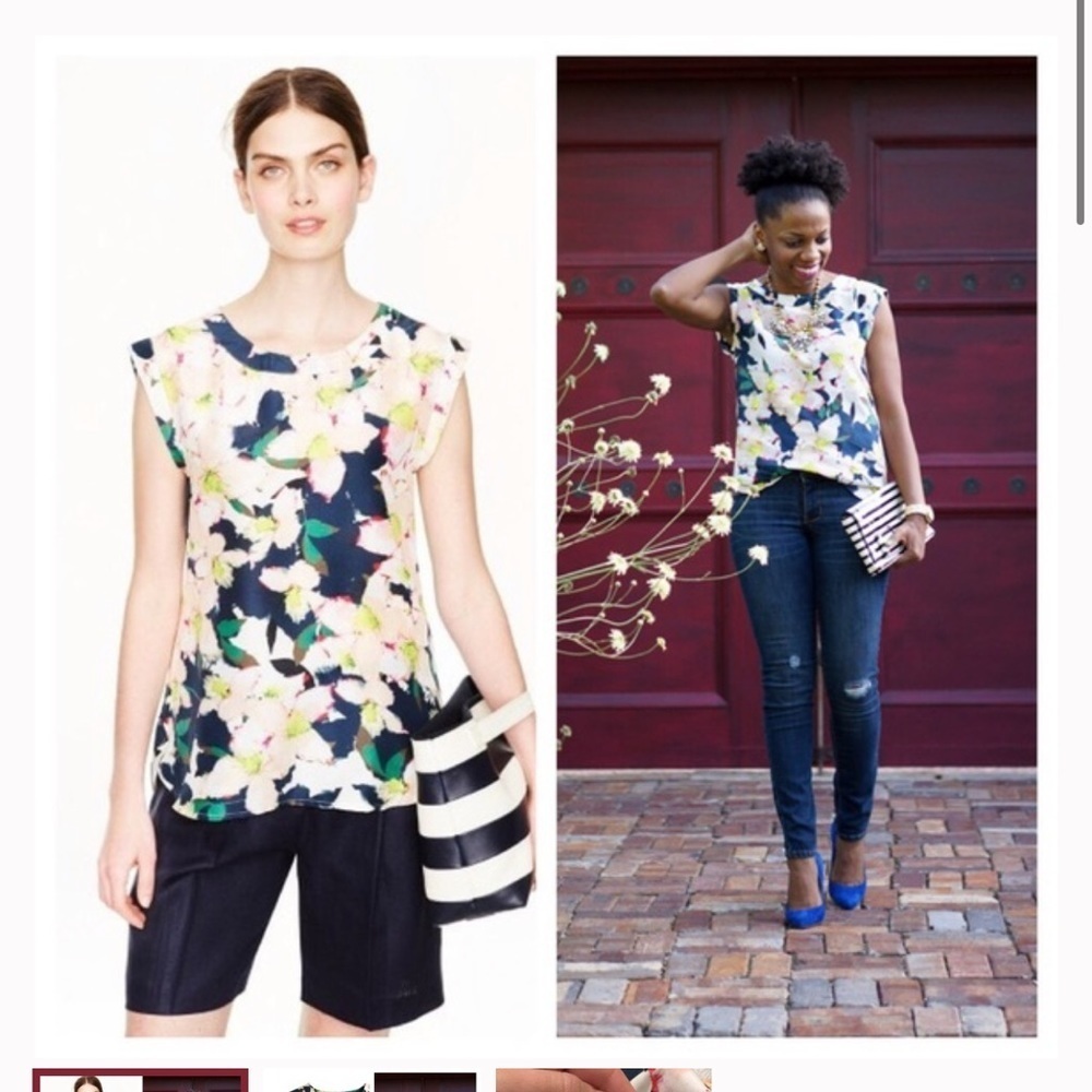 J. Crew Sleeveless Top in cove floral.
Size 2P - Picture 3 of 10